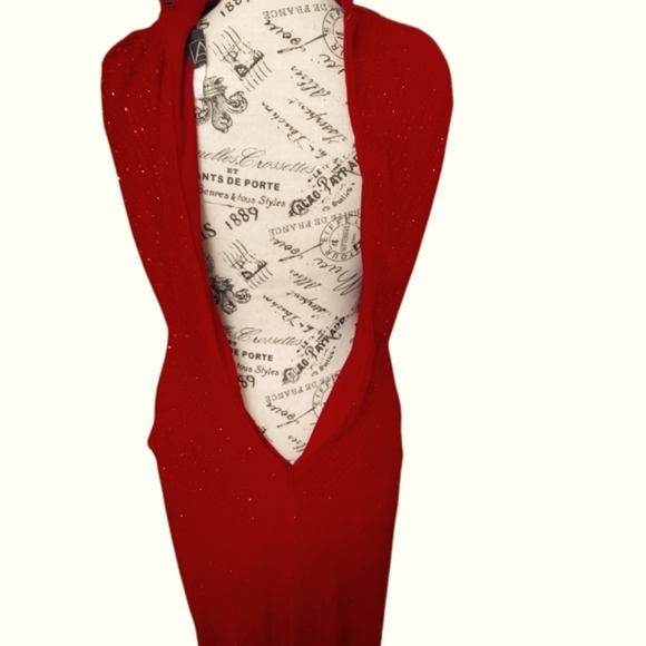 Alex Evenings Women's Red Sparkle Gown (AF02) - Picture 5 of 10